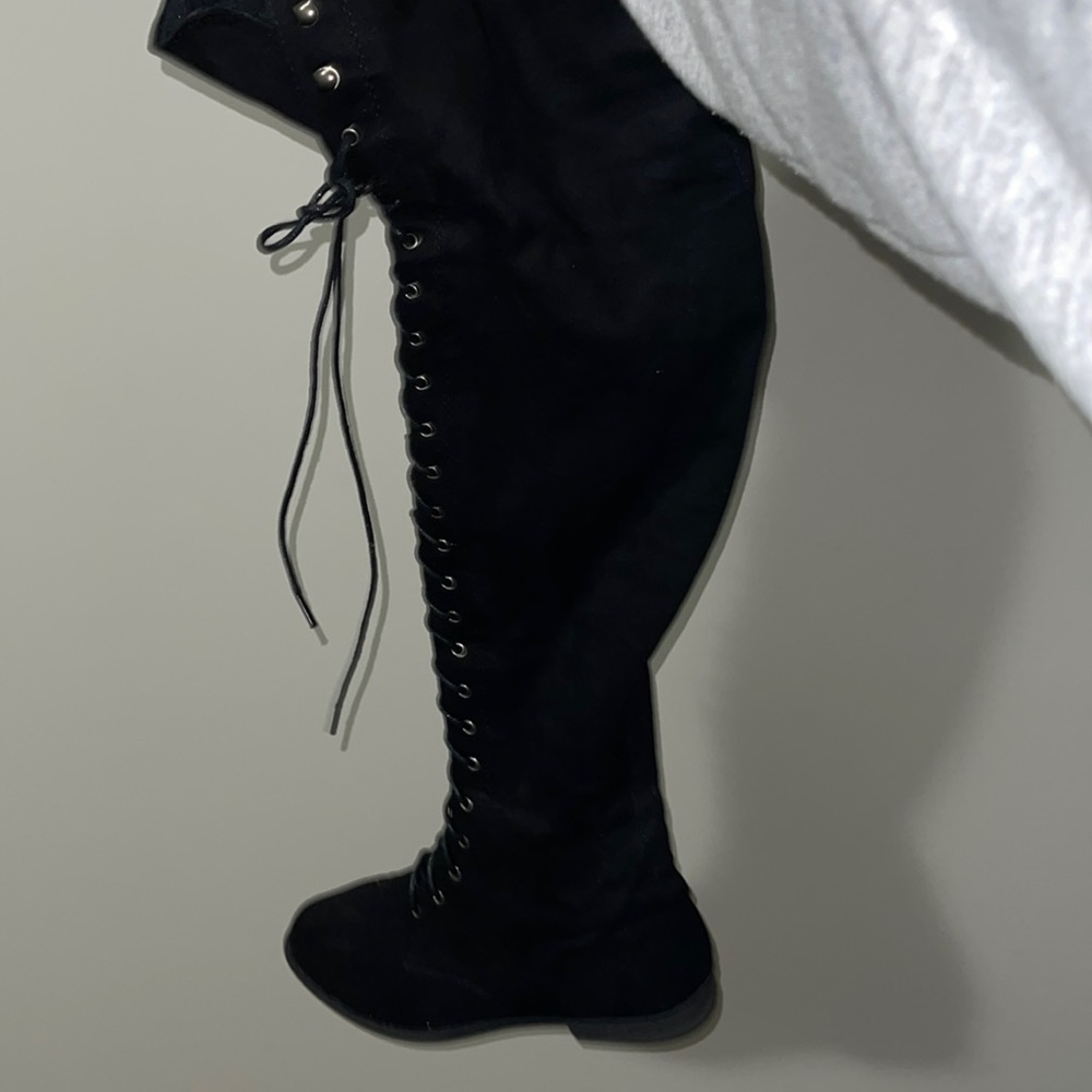 Fashion nova knee high boots